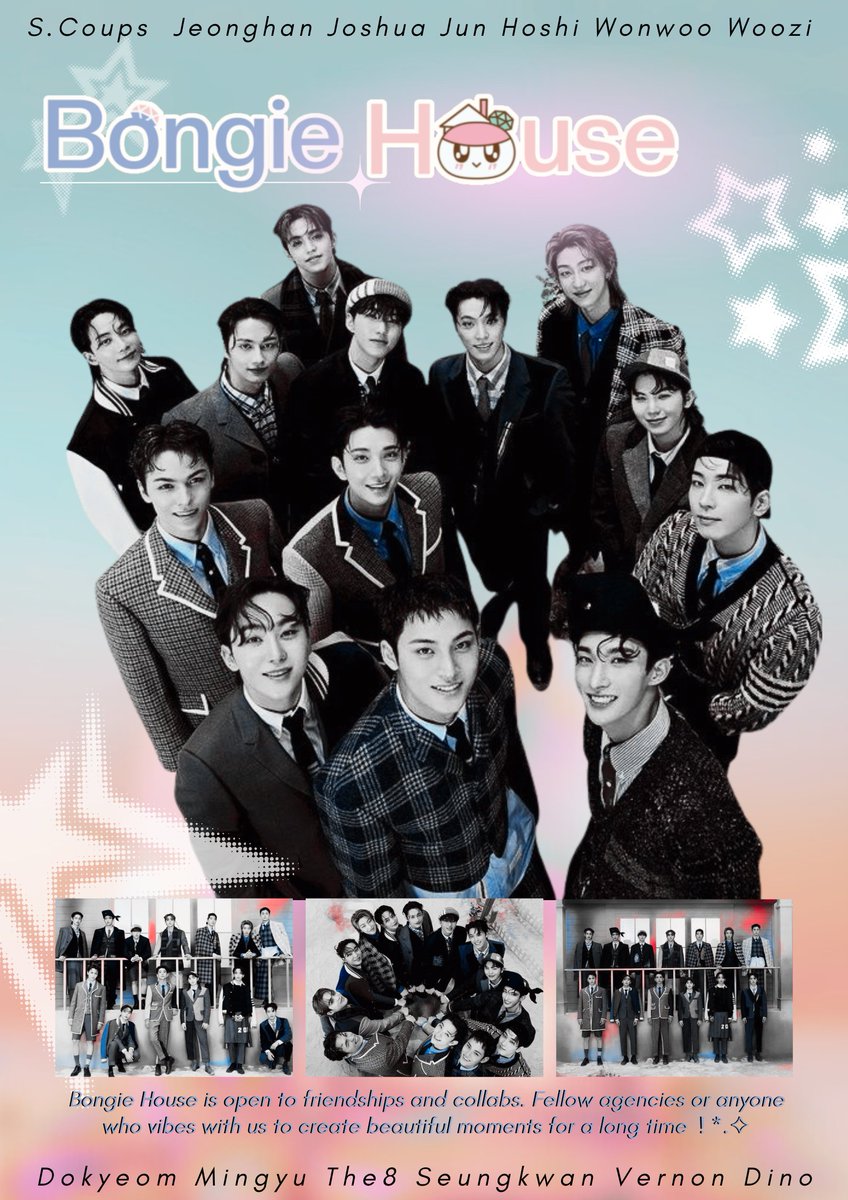 ฅ^._.^ฅ Reposts are greatly appreciated! 
𝐁𝐎𝐍𝐆𝐈𝐄 𝐇𝐎𝐔𝐒𝐄 is looking for all SEVENTEEN RPs to join with us. All the details can be found in the ALT, so if you’re interested, drop a reply below!
We are also looking for SQ/OA who are ready to build friendships together.੭ ⸼