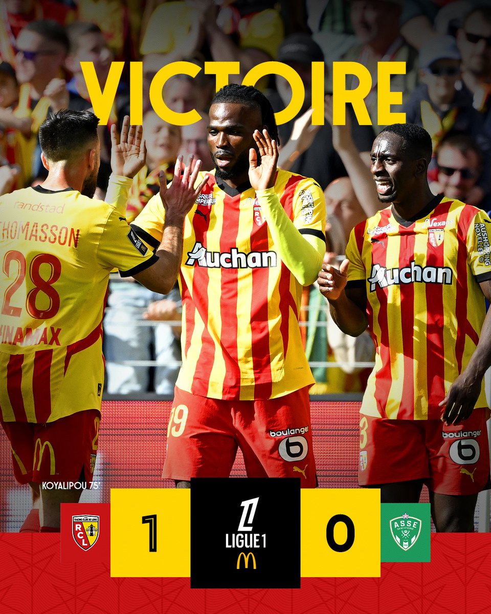 Racing Club de Lens (@rclens) on Twitter photo 🏁 𝑺𝒖𝒄𝒄𝒆̀𝒔 𝒓𝒆𝒕𝒓𝒐𝒖𝒗𝒆́ 💪
Persévérants, les Lensois sont parvenus à trouver la faille en seconde période. Les hommes de Will Still renouent ainsi avec les 3⃣ points et enchaînent une 2⃣e victoire à Bollaert-Delelis !
<a href="/RCLens/">Racing Club de Lens</a> 1⃣-0⃣ <a href="/ASSEofficiel/">AS Saint-Étienne</a>
#RCLASSE 🏁 𝑺𝒖𝒄𝒄𝒆̀𝒔 𝒓𝒆𝒕𝒓𝒐𝒖𝒗𝒆́ 💪
Persévérants, les Lensois sont parvenus à trouver la faille en seconde période. Les hommes de Will Still renouent ainsi avec les 3⃣ points et enchaînent une 2⃣e victoire à Bollaert-Delelis !
<a href="/RCLens/">Racing Club de Lens</a> 1⃣-0⃣ <a href="/ASSEofficiel/">AS Saint-Étienne</a>
#RCLASSE