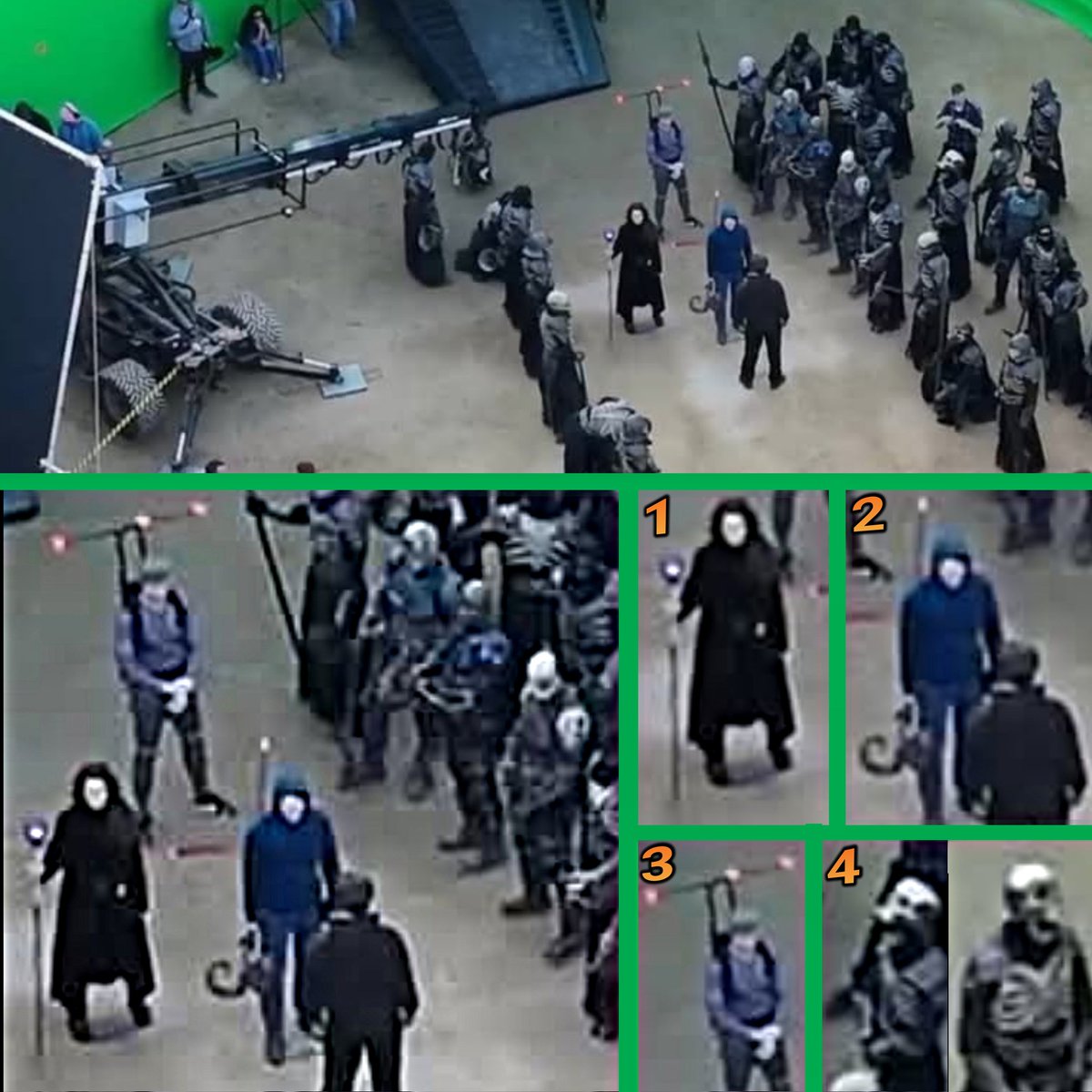 More behind-the-scenes filming of the new "Masters of the Universe" Movie seems to reveal...
1. Possible Staff of Evil-Lyn
2. Skeletor's Havoc Staff
3. Large CG Being (Possibly Beast Man)
4. Skeletal Warriors
(Thanks to He-Dad for the pic!)
#MastersoftheUniverse #MOTU #MOTUMovie