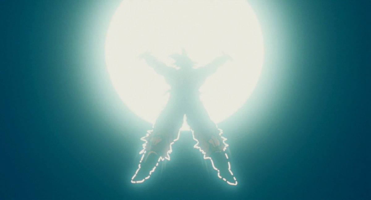 dbslat's tweet image. Goku using Spirit Bomb to finish off Slug  Dragon Ball Z: Lord Slug (1991)