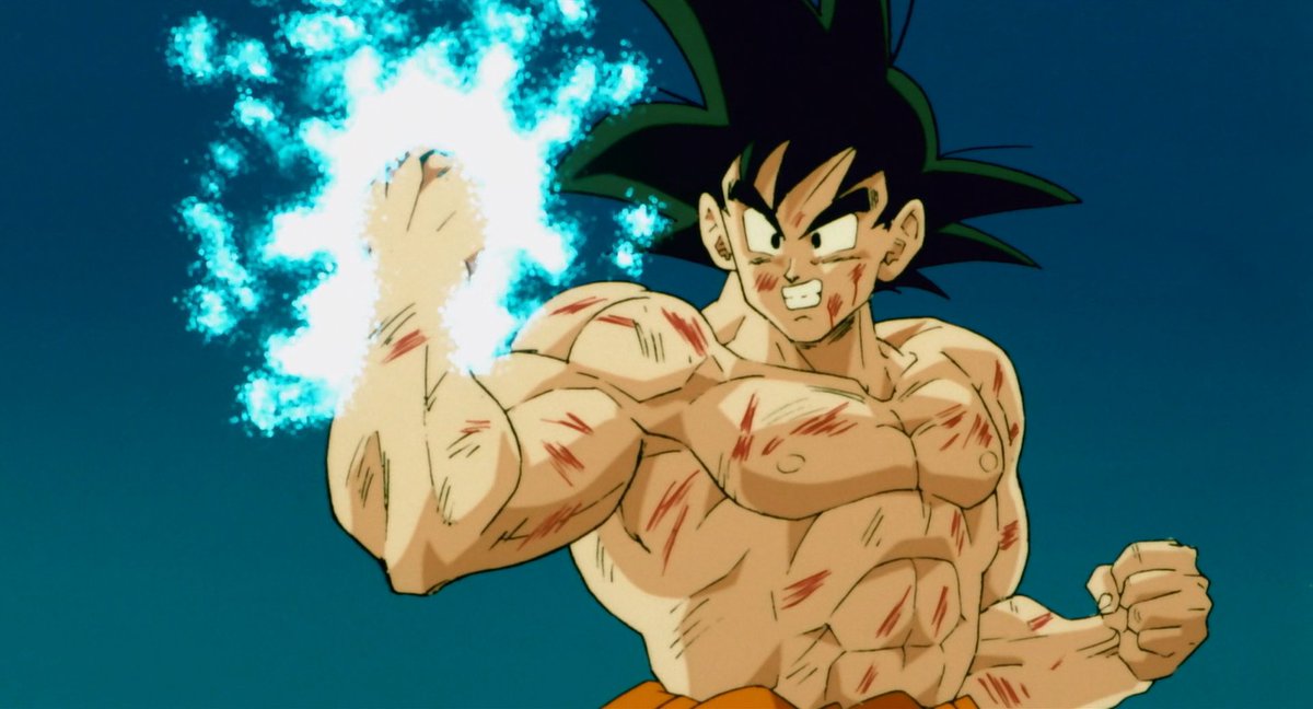 dbslat's tweet image. Goku using Spirit Bomb to finish off Slug  Dragon Ball Z: Lord Slug (1991)