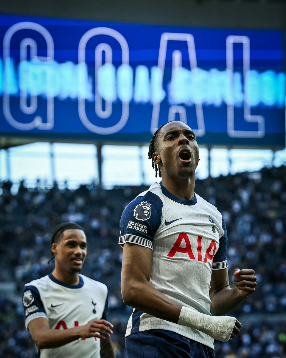 brfootball's tweet photo. Mathys Tel scores his first Premier League goal 💥 https://t.co/fb7Fb0nwW2