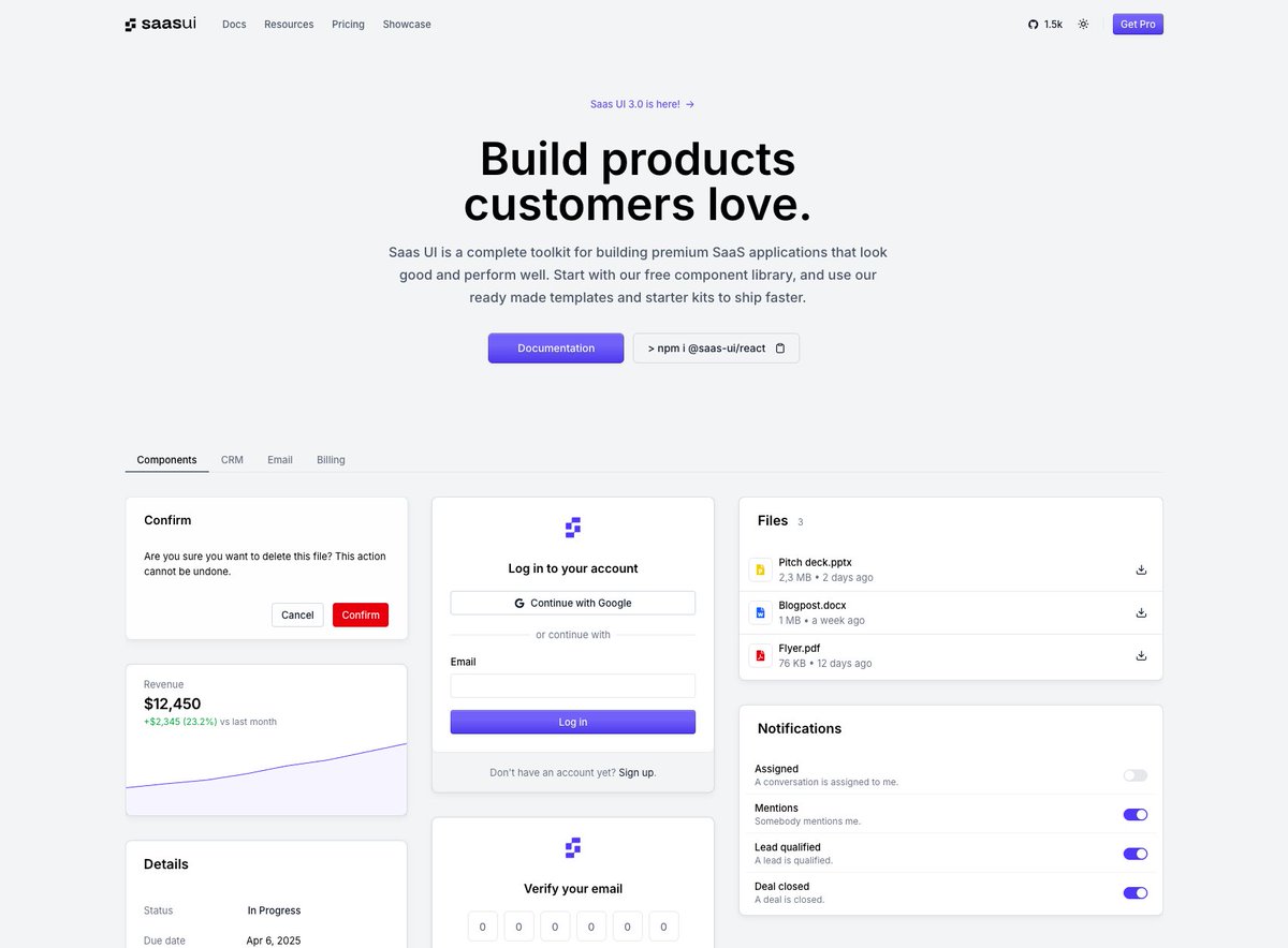 Finally some progress on the new Saas UI website again. 

Finishing this in Q1 is out of the window, still a lot to fine tune as you can see. 

Thoughts?