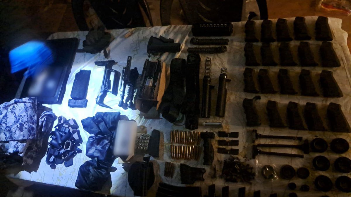 Grenades, weapons, and ammunition.

Terrorists in Judea and Samaria planned to use these in attacks on Israelis. 

We located this weapons stockpile—and will continue to act to stop any threat.