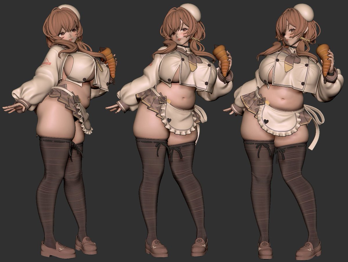 Foxjump_studio's tweet image. [니케 - 빵순이]
[NIKKE - Bready] (No weapon)

원형: @illlrabbit 

#NIKKE #NIKKEfanart #Bready #브래디 #figure #Zbrush