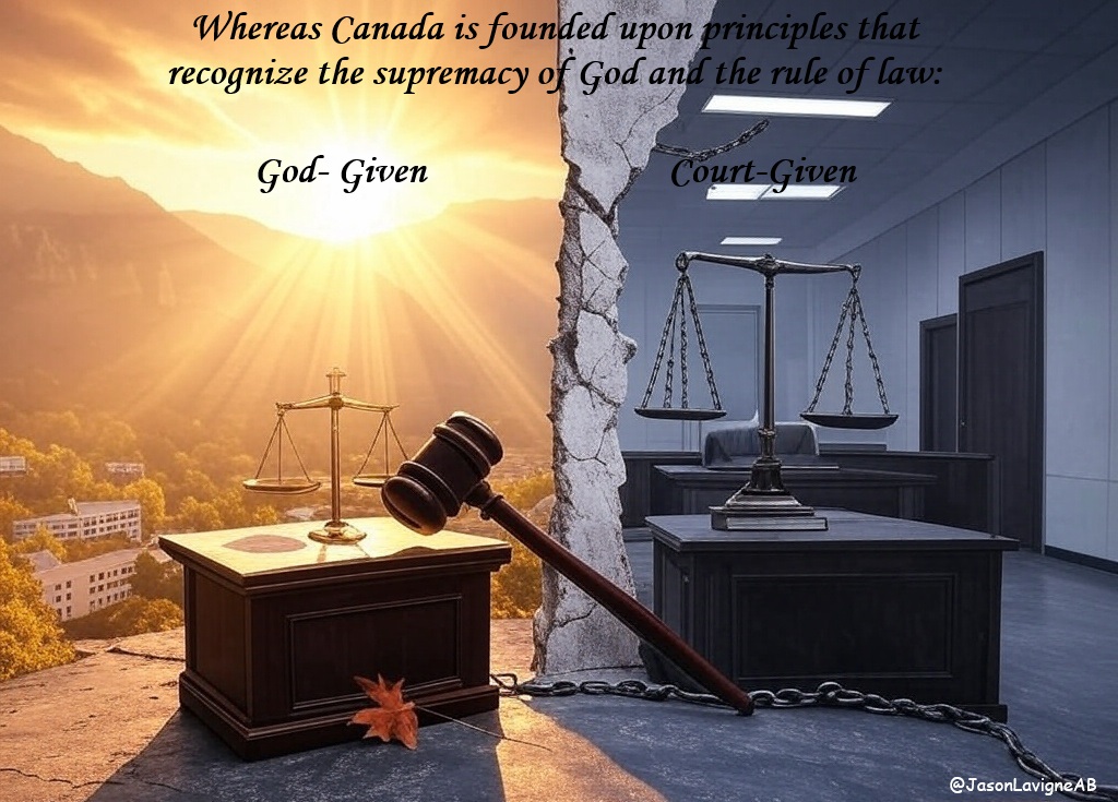 What Happens When God-Given Rights Are Replaced with Court-Given Rights?
By <a href="/JasonLavigneAB/">Jason Lavigne</a> 

Throughout Canada’s modern era, one guiding truth has held constant for many citizens of faith: that our fundamental rights and freedoms originate from a higher authority—God—rather than