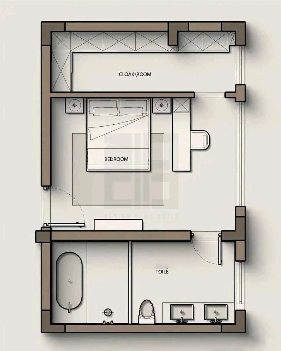 تصاميم أكثر من رائع لغرفة النوم مع الملابس والحمام 👌🤎
#مخططات_معمارية 
#تصميم #غرفة_نوم 
#تصميم_داخلي #مخططات_فلل 
#سوق_الأسهم_السعودية