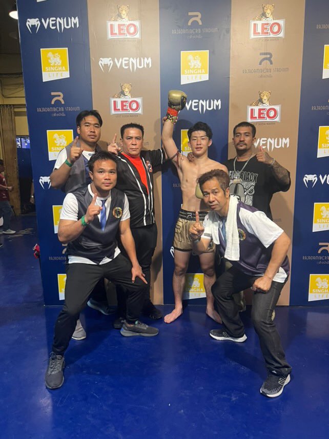 タイで試合させていただきました！！
無事勝てました！！

タイで合宿させてもらってたので、勝てて嬉しいですが、課題だらけなのでまた練習します！！