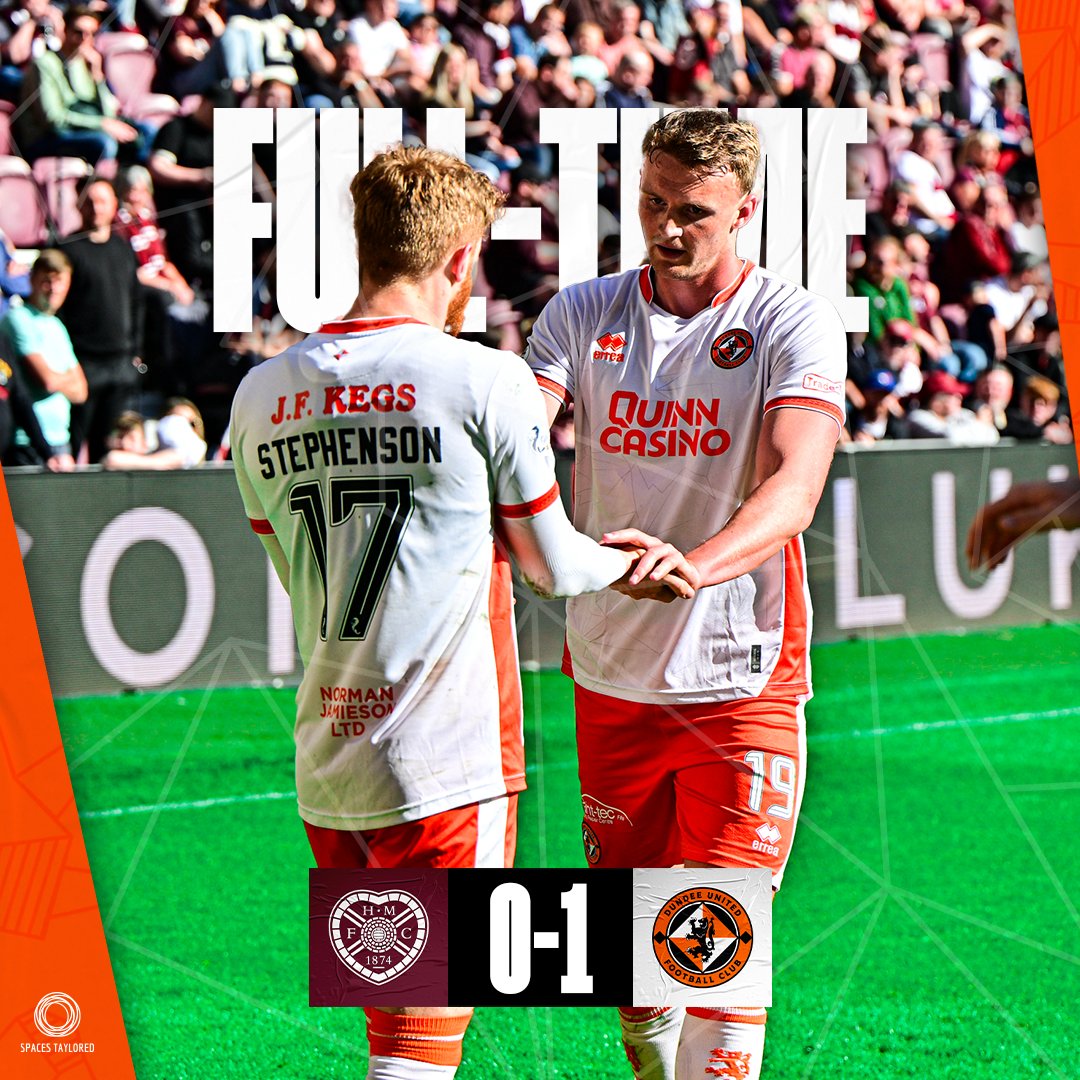 dundeeunitedfc's tweet image. A Tynecastle double for Jim Goodwin’s top-six tangerines!✅📈 

♥️ 0️⃣-1️⃣ 🍊 | #HEAUTD | #DUFC