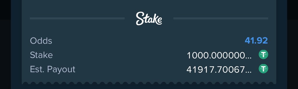 Mrbankstips's tweet image. Multi sports on Stake

REGISTER A STAKE ACCOUNT VIA LINK stake.com/?c=f213c5ba25&amp;amp;…

Use Promo code banks for weekly airdrops and bonuses

 42 odds stake.com/sports/home?be…

195 odds stake.com/sports/home?be…

18 odds stake.com/sports/home?be…

 OPAY DEPOSITS ARE NOW AVAILABLE ON STAKE…