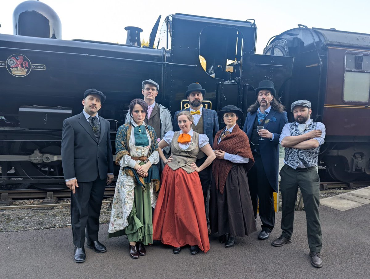 The Games Afoot. The Great Detective and his trusted sidekick are at it again at <a href="/DeanForRailway/">Dean Forest Railway</a> this time against the world’s most devious criminal mastermind and his gang. Did you manage to foil the plot and catch the killer?#murdermystery #victorian #steamrailway #heritage