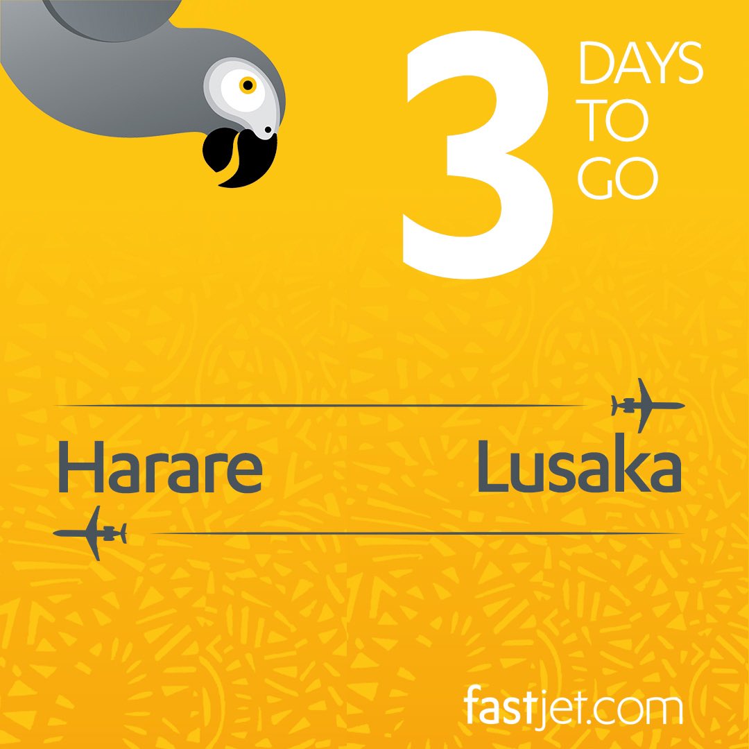 fastjet's tweet photo. 🚨 Only 3 Days Left! 🚨
The countdown is on for the launch of our brand-new flights between #Harare & #Lusaka! ✈️
Don't miss out on our Special Launch Fares🔥
Book & pay now to secure your seat at the best price! 🛫
#HarareToLusaka
#FlightLaunch
#Zimbabwe
#Zambia
#Fastjet https://t.co/pxkgyUqCoD