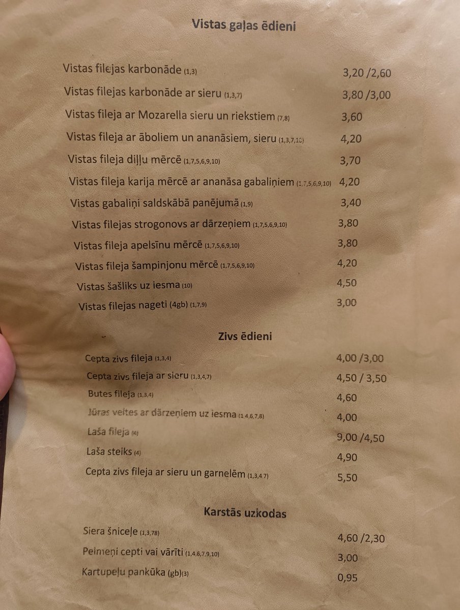 Dažas cenas Dobeles kafejnīcā "Rasa". Atbraucot no Rīgas liekas drusku wild.
P.s. bija garšīgi.