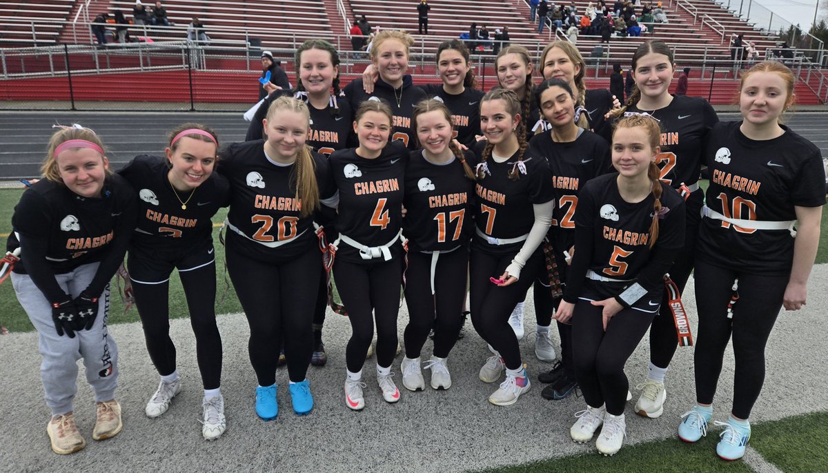 Chagrin Football (@footballchagrin) on Twitter photo Kicking off the Inaugural Season for Flag Football for the Lady Tigers today! 38 degrees and a slight wintry mix. It's football weather! Let's go Tigers! <a href="/ChagrinAD/">Chagrin Athletics</a> @cf_rassi Kicking off the Inaugural Season for Flag Football for the Lady Tigers today! 38 degrees and a slight wintry mix. It's football weather! Let's go Tigers! <a href="/ChagrinAD/">Chagrin Athletics</a> @cf_rassi