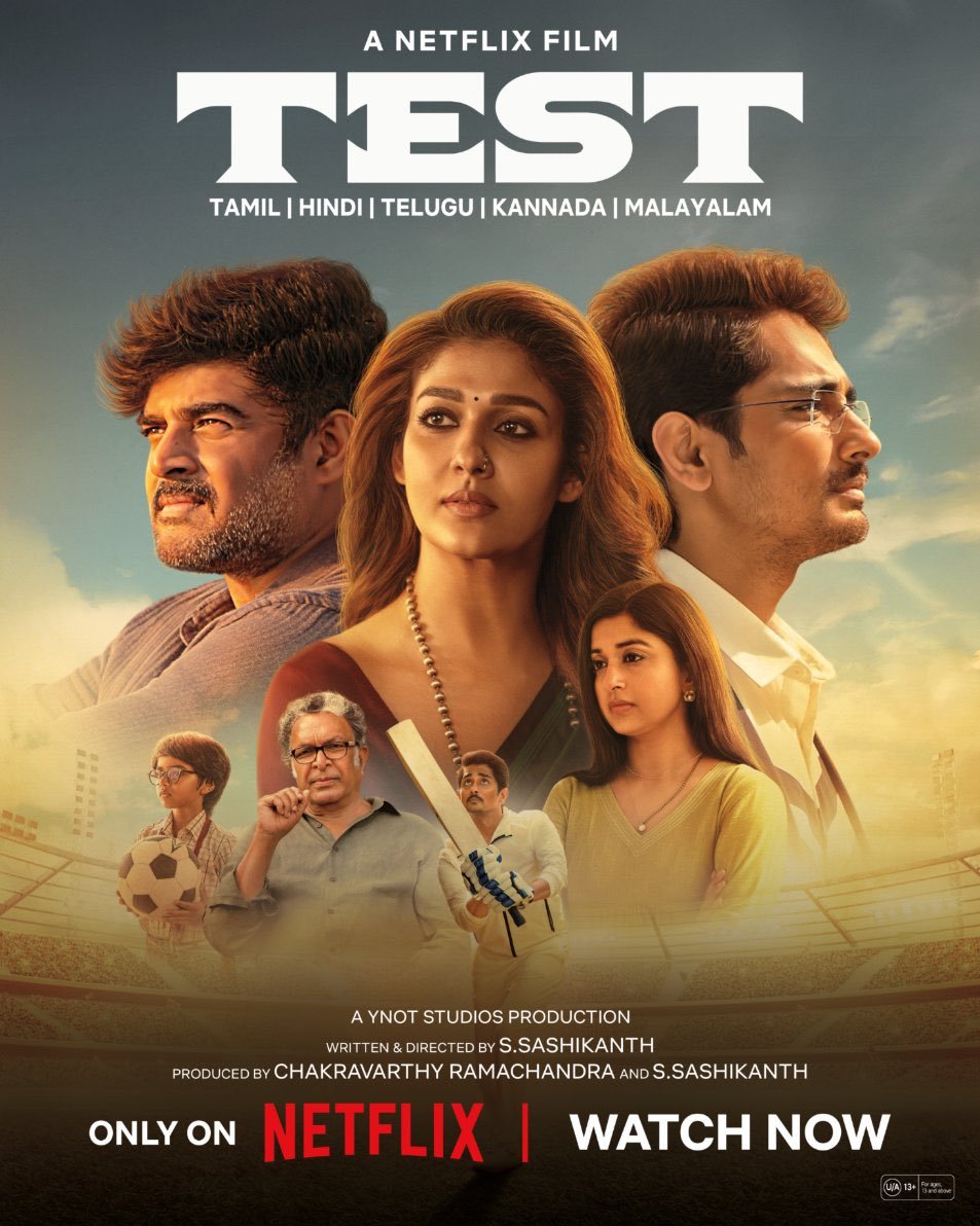 Naga Vamsi (@vamsi84) on Twitter photo #TESTonNetflix .. It was Gripping and thoroughly exciting. A perfectly timed release during the IPL, Give it a watch.
The Perfect cast <a href="/ActorMadhavan/">Ranganathan Madhavan</a>, #Nayanthara, #Siddharth and #MeeraJasmine have absolutely nailed their roles, some of their finest performances in this #TESTonNetflix .. It was Gripping and thoroughly exciting. A perfectly timed release during the IPL, Give it a watch.
The Perfect cast <a href="/ActorMadhavan/">Ranganathan Madhavan</a>, #Nayanthara, #Siddharth and #MeeraJasmine have absolutely nailed their roles, some of their finest performances in this