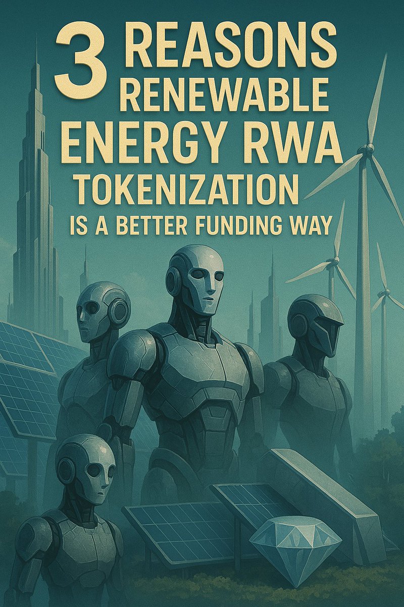 If done correctly, #RWA renewable energy tokenization can offer several advantages over traditional funding and financing channels:

Here are 3 key reasons:

Thread⬇️