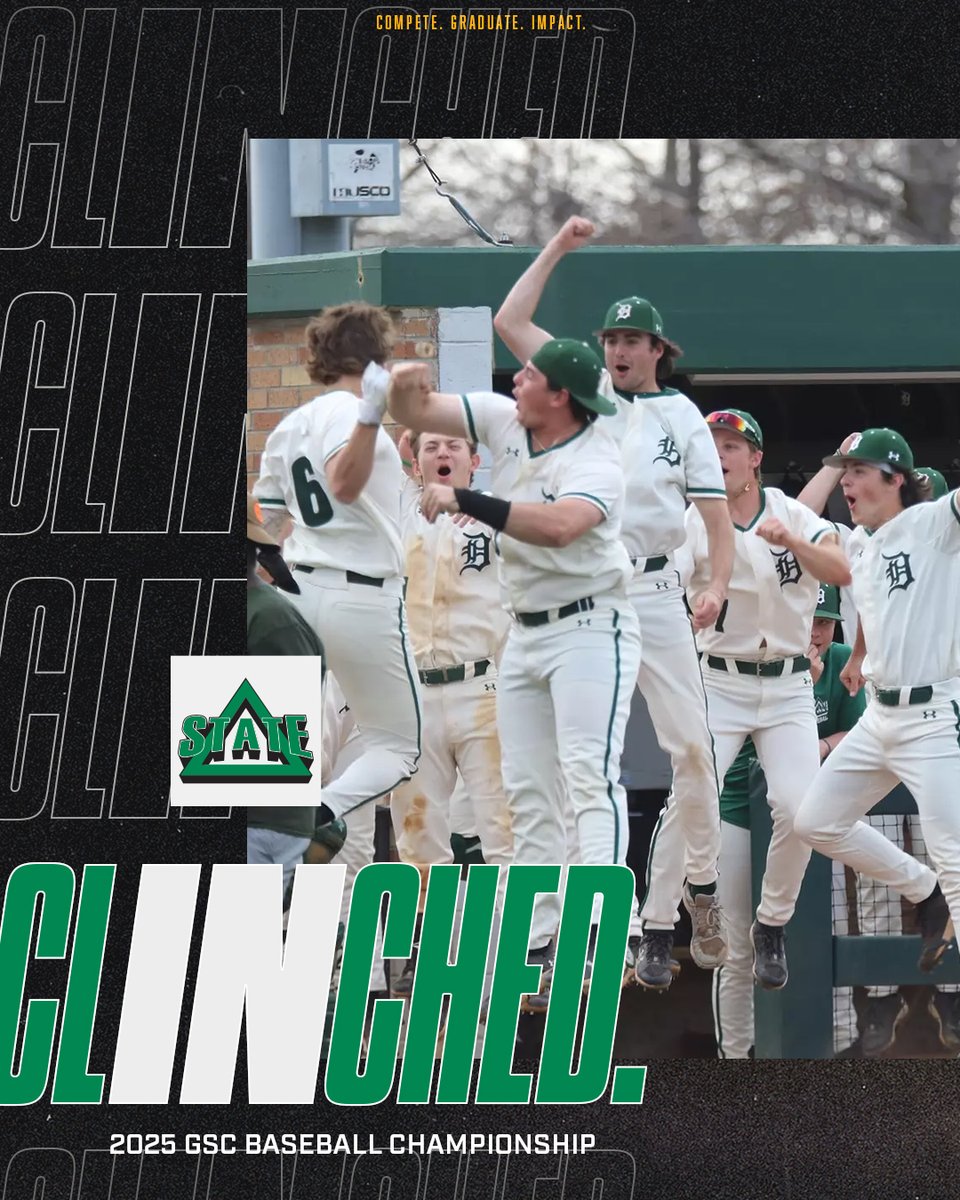 Gulf South Conference (@gulfsouth) on Twitter photo CLINCHED ποΈ
<a href="/DeltaStateBSB/">Statesmen Baseball</a> are the first team to secure a spot in the 2025 GSC Baseball Championship!
#GSCbsb | #GSCchamp | #RoadToOxford CLINCHED ποΈ
<a href="/DeltaStateBSB/">Statesmen Baseball</a> are the first team to secure a spot in the 2025 GSC Baseball Championship!
#GSCbsb | #GSCchamp | #RoadToOxford