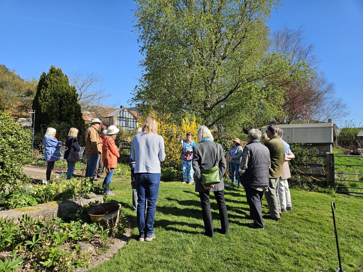 Bee safari for members of Devon Group <a href="/HardyPlantSoc/">Hardy Plant Society</a> this morning, with the fab <a href="/TheGreenJeanie/">🐝 Jean Vernon 🐝</a>. We learned so much about bumble and solitary bees we might find in our gardens. Highly recommended, find the events you can attend here thegreenjeanie.com/news-events/