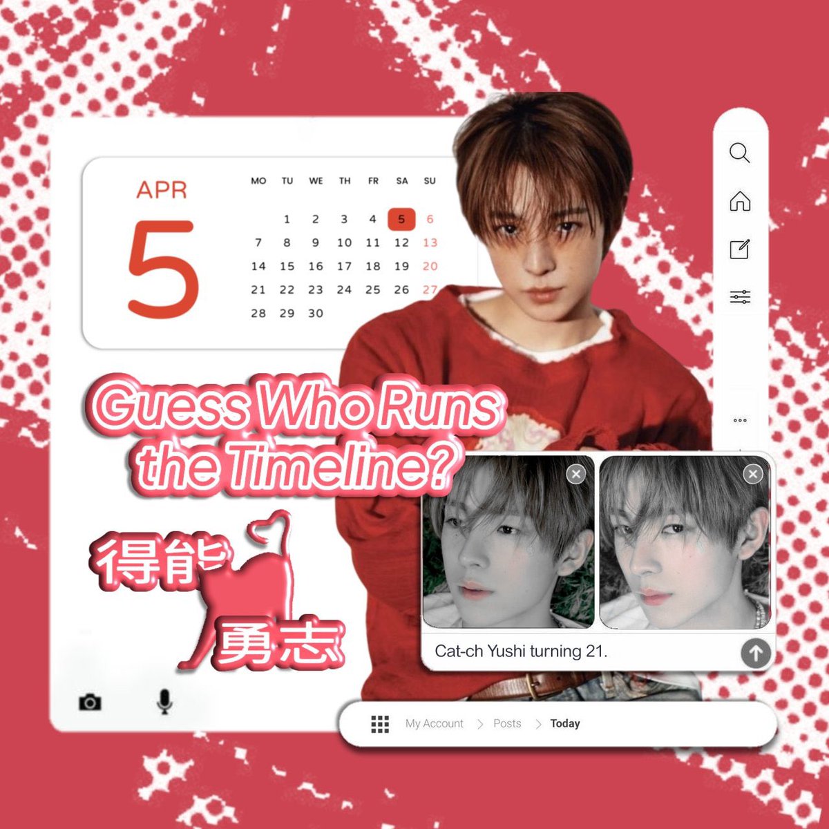 ✴︎ | 𝗴𝘂𝗲𝘀𝘀 𝘄𝗵𝗼 𝗿𝘂𝗻𝘀 𝘁𝗵𝗲 𝘁𝗶𝗺𝗲𝗹𝗶𝗻𝗲? 得能 勇志!

Even after 21 years, your smile continues to light up the world with warmth. May this next chapter unfold with every dream your heart dares to chase. Happy <belated> birthday our shining neko, <a href="/YUSHININGSTARs/">౨ৎ.</a>.