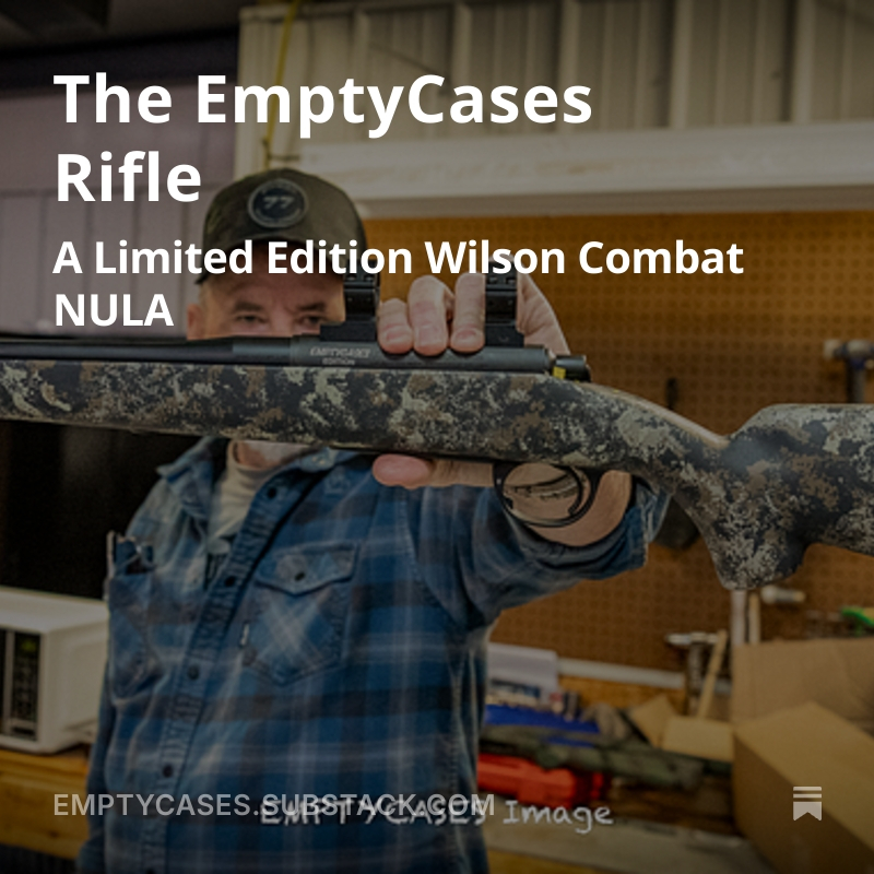 EmptyCasesRM's tweet image. The EmptyCases limited edition rifle is now available. Read the latest on the EmptyCases Substack to learn more: emptycases.substack.com/p/the-emptycas…