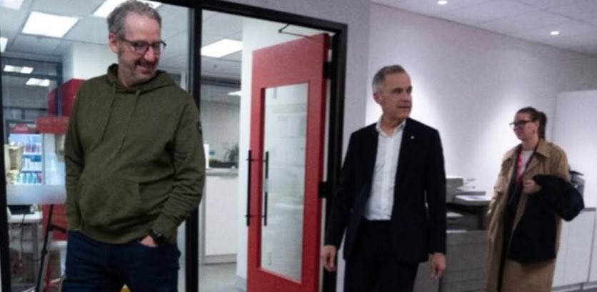 mpziad's tweet image. Gerry Butts, one of Justin Trudeau’s former most senior advisors, is always within arm’s reach from Carney. Does this look like change? Carney is just Trudeau 2.0.