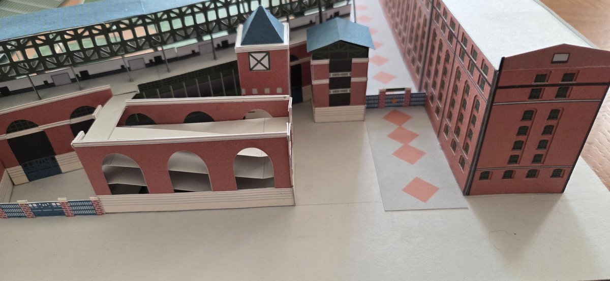 Added the iconic warehouse to Camden Yards 2 model. There's a bunch of details left to add but all of the main structures are finished.