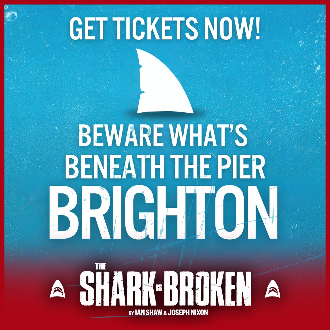 Brighton, don’t miss the chance to see what’s lurking beneath the pier… The Shark is Broken is docking at <a href="/TheatreRoyalBTN/">Theatre Royal Brighton</a>  from April 7th to 12th 🎣🛥️

🎟️ thesharkisbroken.pulse.ly/0sxtl8zcmc

#TheSharkIsBroken #UKTheatre #UKTour #JAWS