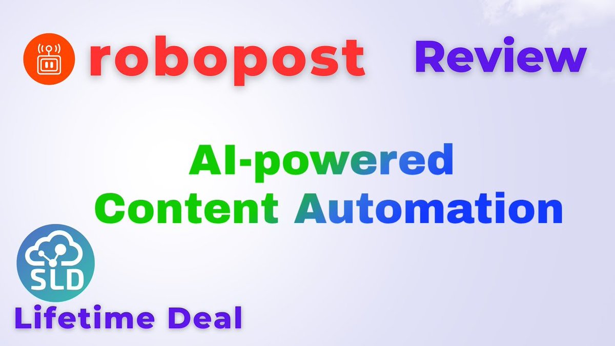 SusanRSmith16's tweet image. 🚀 Discover Robopost! Automate your content creation with our AI-powered solutions. Save time and boost engagement! Join the future today! 🌟 #Robopost #ContentAutomation #SaaS #AI #LifetimeDeal