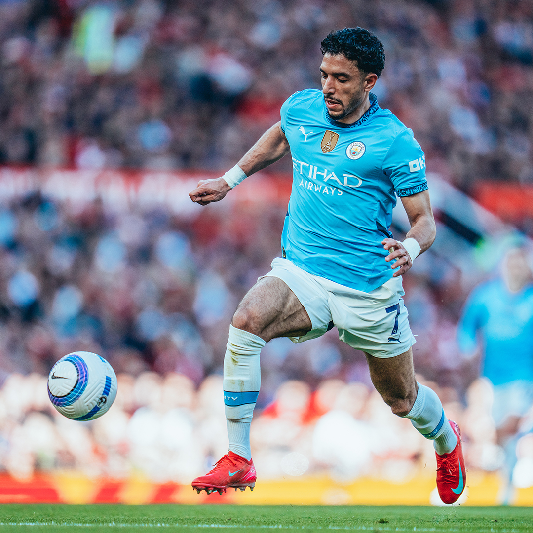 Omar Marmoush during Manchester Derby | sportzpoint.com
