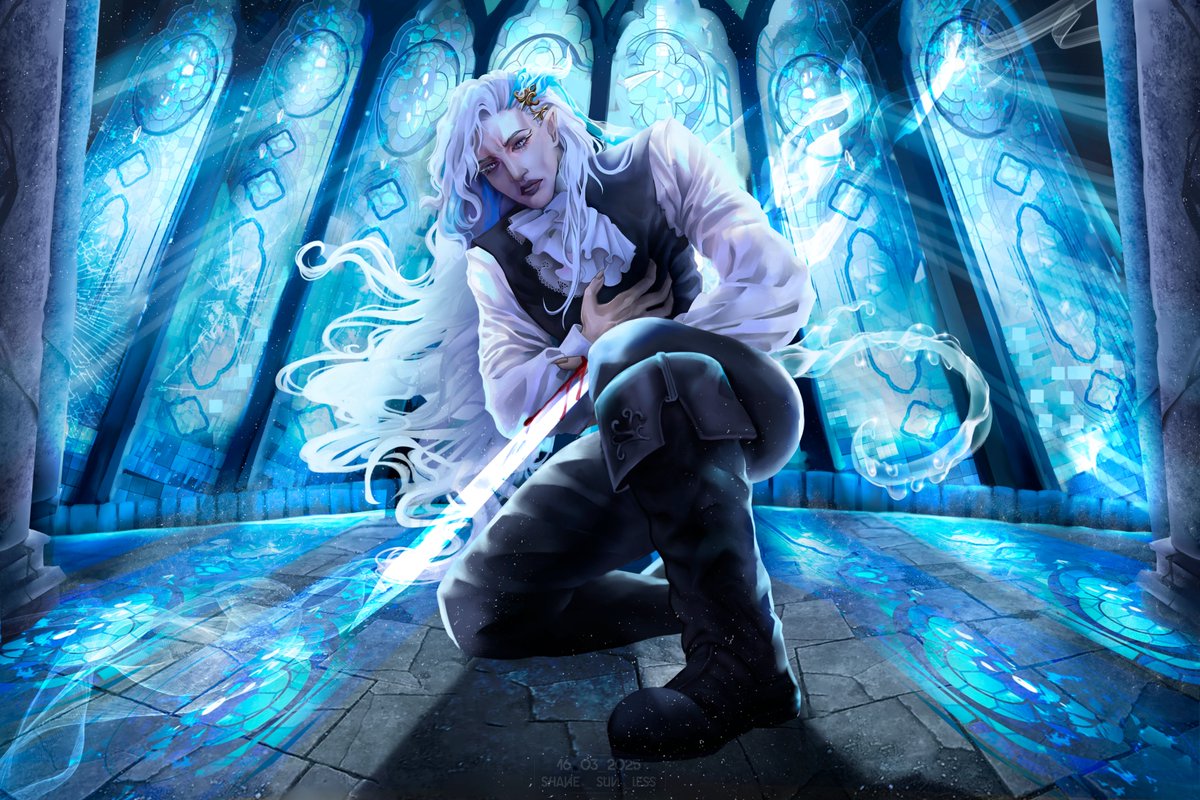 Joseph_Der_C's tweet image. #GenshinImpact #Neuvillette #art #fanart