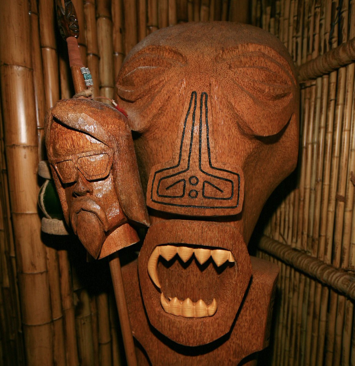 At least the bastard broke a fang when he bit my head off.