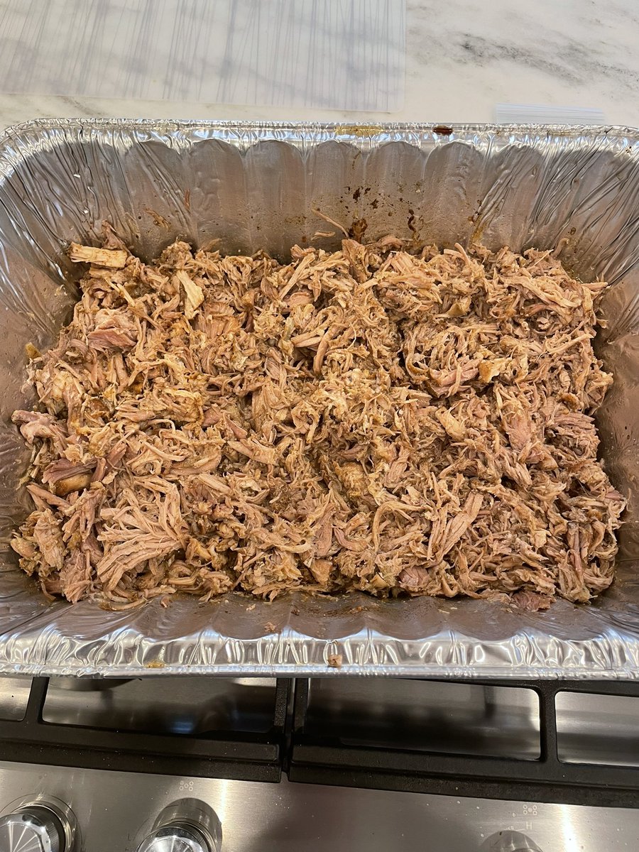 Greg Forest (@coachgregforest) on Twitter photo Who’s ready for some Pulled Pork?
Lawry’s Seasoned Salt
Tones Cajun Seasoning
1 Cup water in bottom of the Pan
Cover and Cook
11LB Pork Butt 11 Hours 250 F
<a href="/kcmasterpiece/">KC Masterpiece</a> Original BBQ Sauce Who’s ready for some Pulled Pork?
Lawry’s Seasoned Salt
Tones Cajun Seasoning
1 Cup water in bottom of the Pan
Cover and Cook
11LB Pork Butt 11 Hours 250 F
<a href="/kcmasterpiece/">KC Masterpiece</a> Original BBQ Sauce