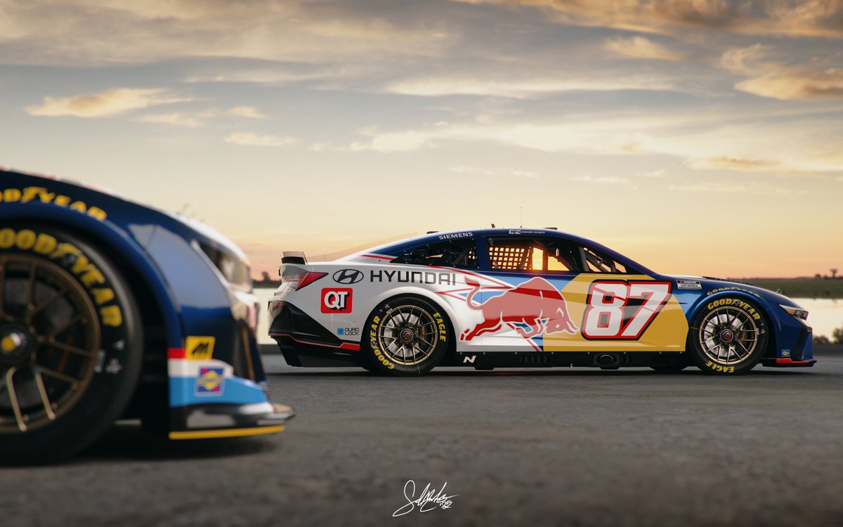 sad__machines's tweet image. Trackhouse, Red Bull, Hyundai? 

Finally getting to use the Elantra N cup car concept by @2XJ_Creations, with this super fitting homage to Rhys Millen&apos;s Formula Drift Genesis coupe for #ThrowbackWeekend.