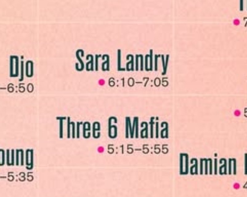 lilvietnamami's tweet photo. Sahara/Coachella is my fave because wdym I’m seeing Three 6 Mafia into Sara Landry https://t.co/078NYTsij3