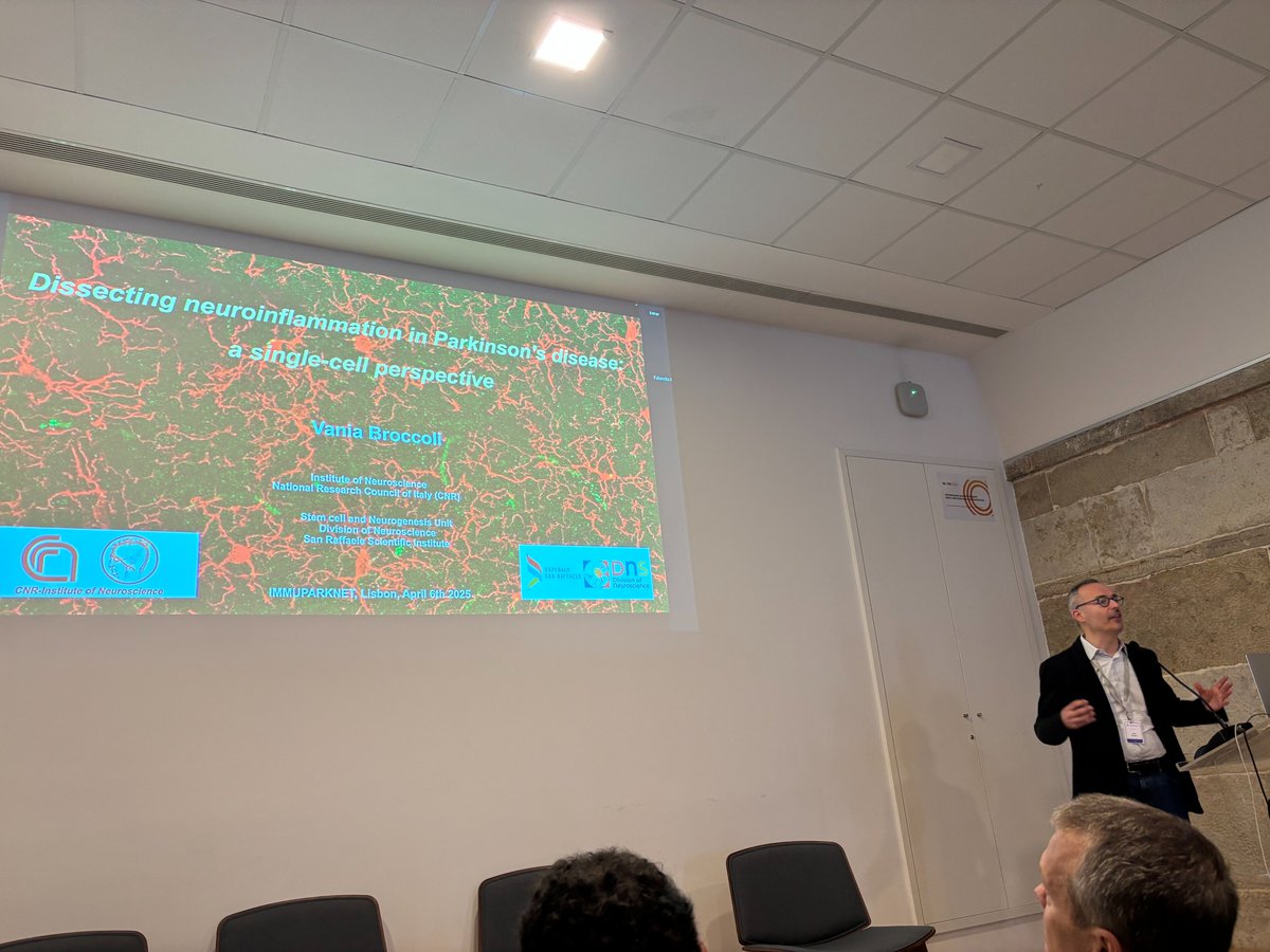 immuparknet's tweet photo. Invited speakers Sandra Morais Cardoso 🚨asked important and intriguing questions about #synuclein #immunity in #parkinsons disease.
Broccoli Vania gave a single-cell perspective on neuroinflammation.
#networking @COSTprogramme #immuparknet https://t.co/azblWGRDd4
