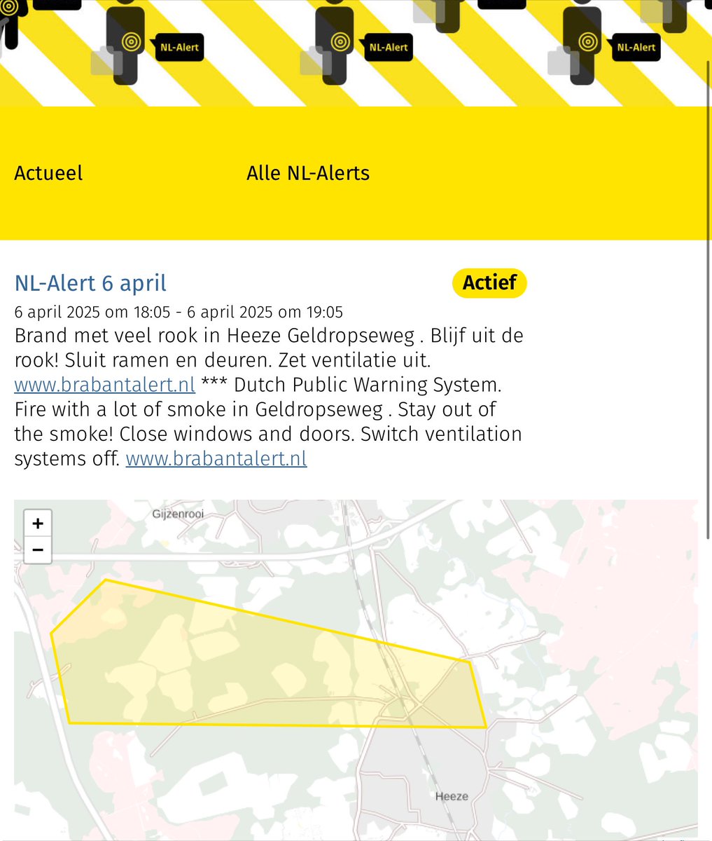 Brand in woning met rieten kap in Heeze