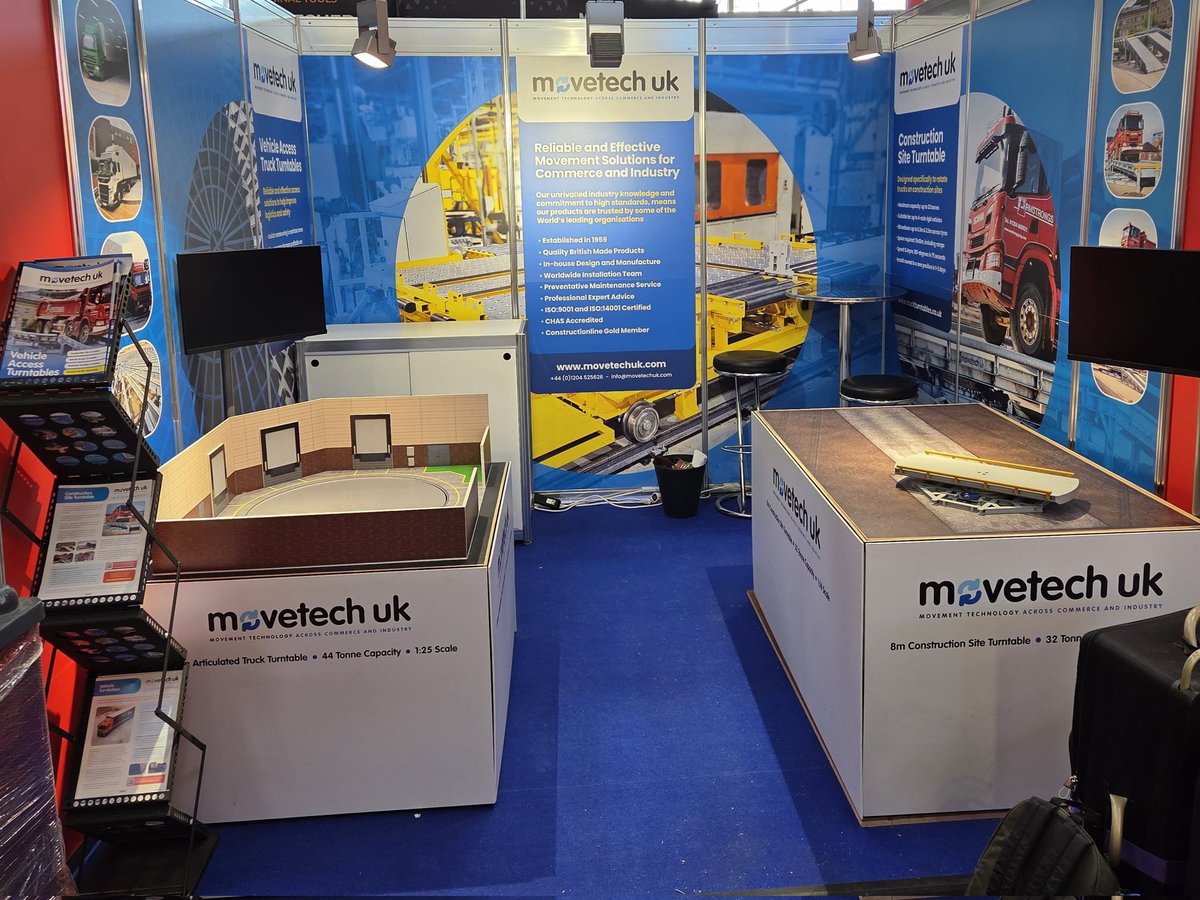 We are all set for a week of exhibiting at the #Bauma International trade fair. Want to know more about Vehicle Access and Construction Site Turntables? Find us at stand B5.349/12. 

📍 Munich, Germany
📅 April 7th-13th, 2025
🌐 bit.ly/3Rqrlvo
🔄 truckturntables.co.uk