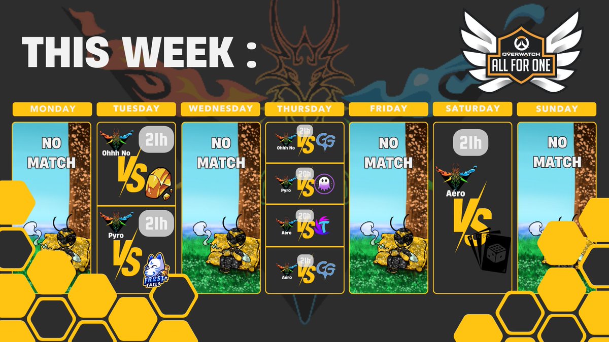 WaspEsport's tweet photo. Une dernière semaine d'AFO intense pour nos trois équipes dans cet #OAFO2025 ! 🐝

Et n'oubliez pas que ce soir, la Wasp Pyro affronte Les Roublards à paillettes à 21h !

#elementwasp #OAFO2025 #esport https://t.co/JpTuVJpwze