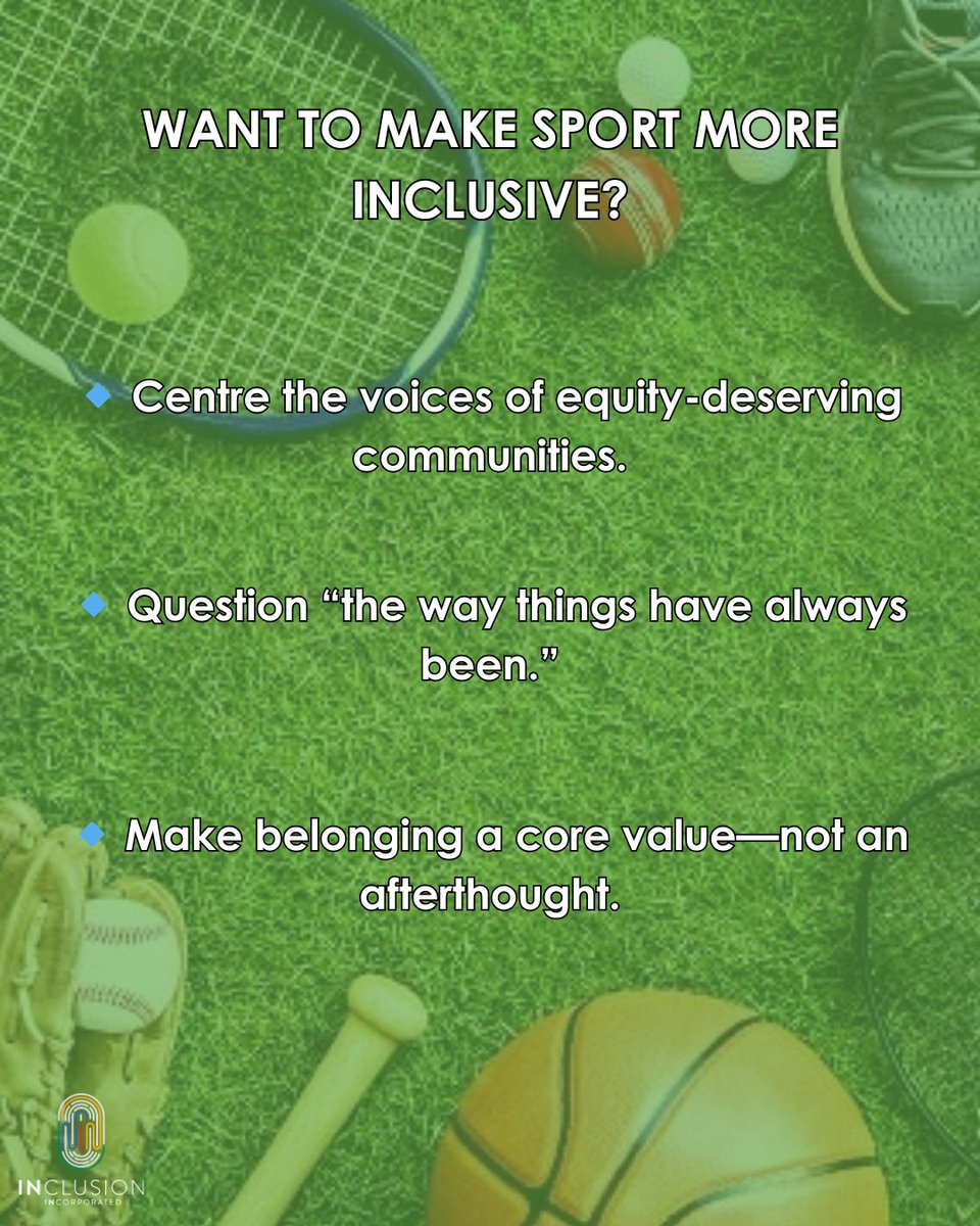 Sport is more than the game. It’s a platform, a classroom, a mirror. On International Day of Sport for Development and Peace, let’s build sport systems that centre belonging, not just participation—and where everyone can thrive. 

💭 What’s your vision for inclusive sport?
