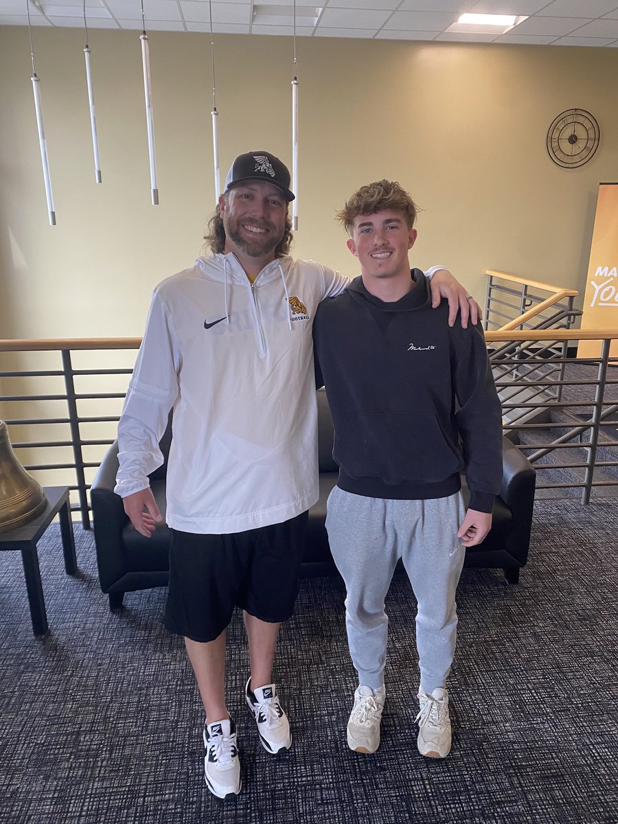Mayson Kramer (@mayson_kramo1) on Twitter photo Thank you <a href="/coachmcquillan/">Coach McQuillan</a> and <a href="/MWSU_Football/">Missouri Western Football</a> for a great Jr day experience!
<a href="/CoachJWatt/">Coach Jeremiah Watters</a> <a href="/Coach_Hoyt/">Logan Hoyt</a> Thank you <a href="/coachmcquillan/">Coach McQuillan</a> and <a href="/MWSU_Football/">Missouri Western Football</a> for a great Jr day experience!
<a href="/CoachJWatt/">Coach Jeremiah Watters</a> <a href="/Coach_Hoyt/">Logan Hoyt</a>