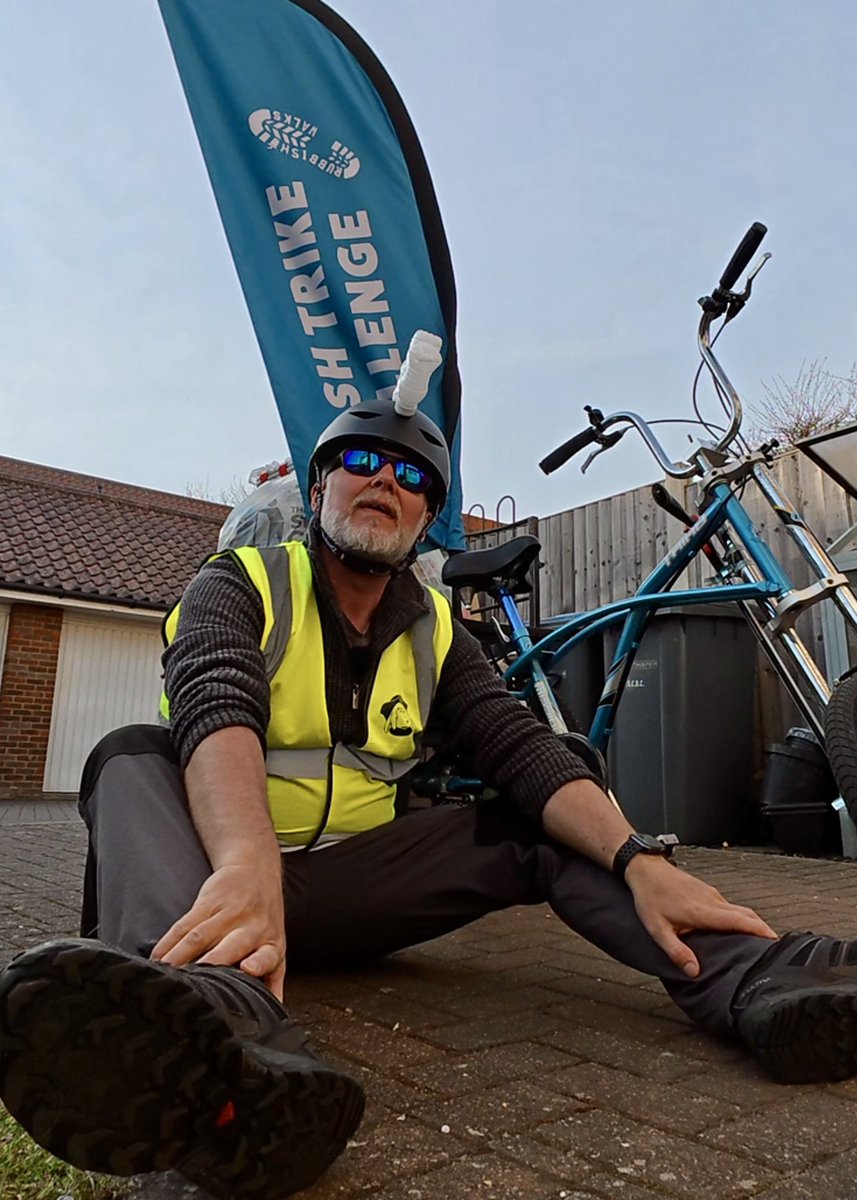 Well that was unexpected! The cycling stage of the Trash Trike Challenge ends in drama! Luckily all safe, no injuries but lucky it was the last day of cycling! 😅🚲🗑️🚯👍🏻 #litter #litterpick #bemorewomble #trashtrikechallenge #gbspringclean #Ipswich