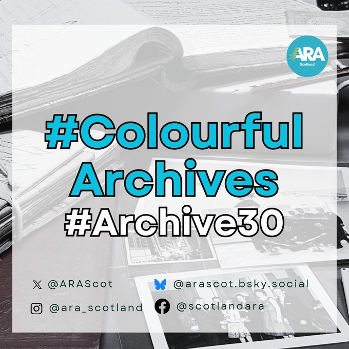 ATwoSpiritBear1's tweet image. A great image for #ARAScot 4/6 "Colourful Archives" shared by Mr. @TheDHTaylor 
We have some images of our own to share as well