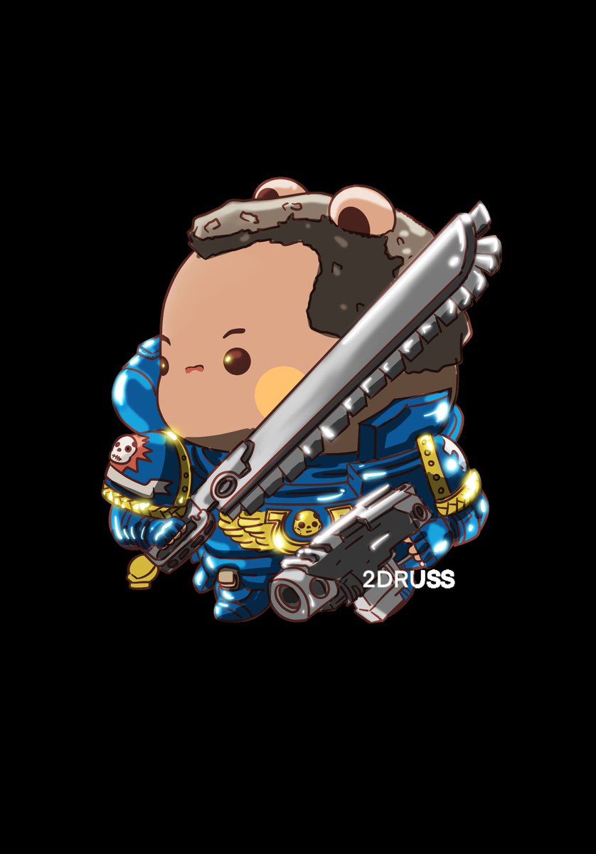 2dRussell's tweet image. Dudu Marine, diseño inspirado en Space Marine de Warhamer 4000
#warhamer #bubududu #procreate #pic
By: #2druss