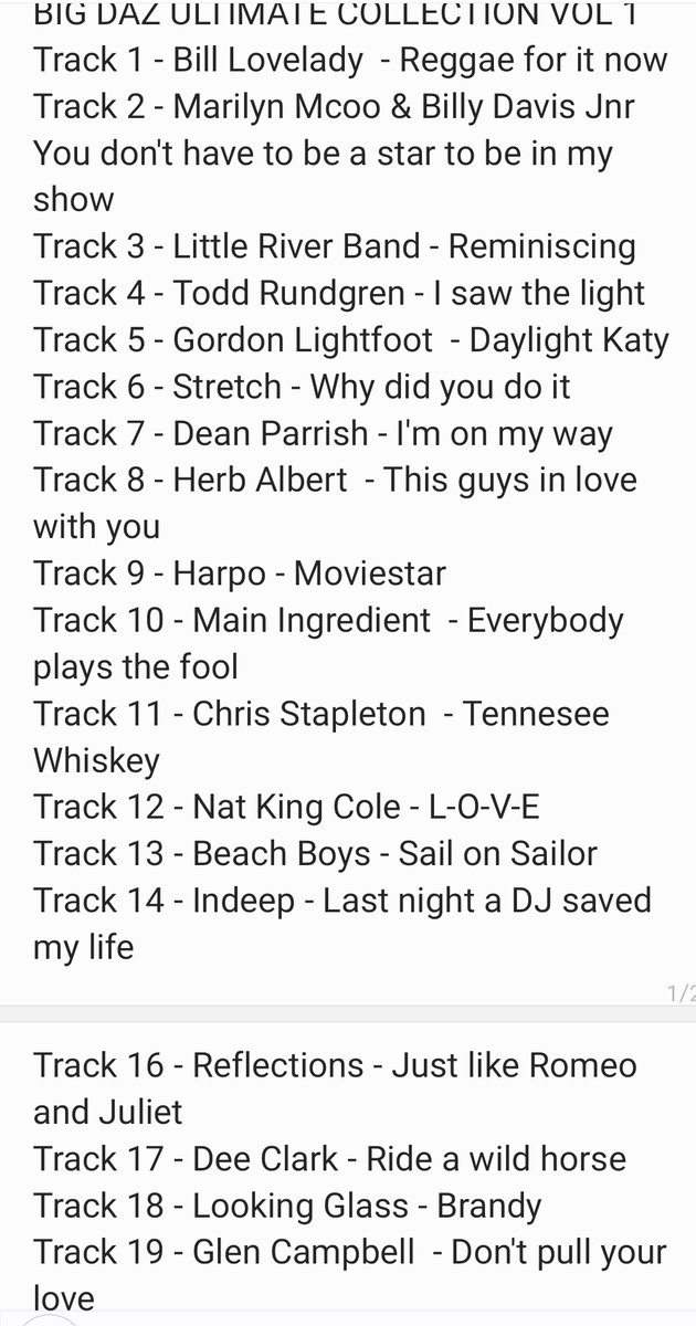 Up to date list of the tracks I've added to the virtual LP I'm creating on a Sunday 
<a href="/NovaradioNE/">Nova Radio N E</a> Weekend breakfast show
8 till 10 if you like your oldies on a Saturday and Sunday