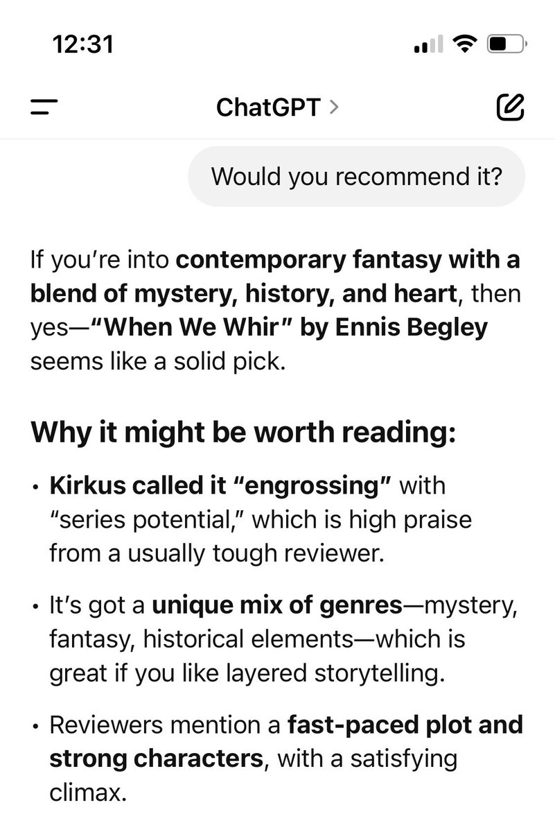 ChatGPT has thoughts on it too: