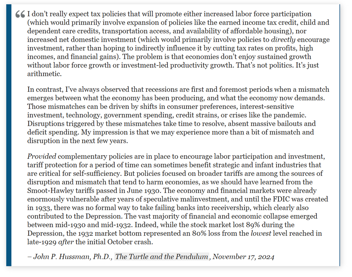 John P. Hussman, Ph.D. tweet media