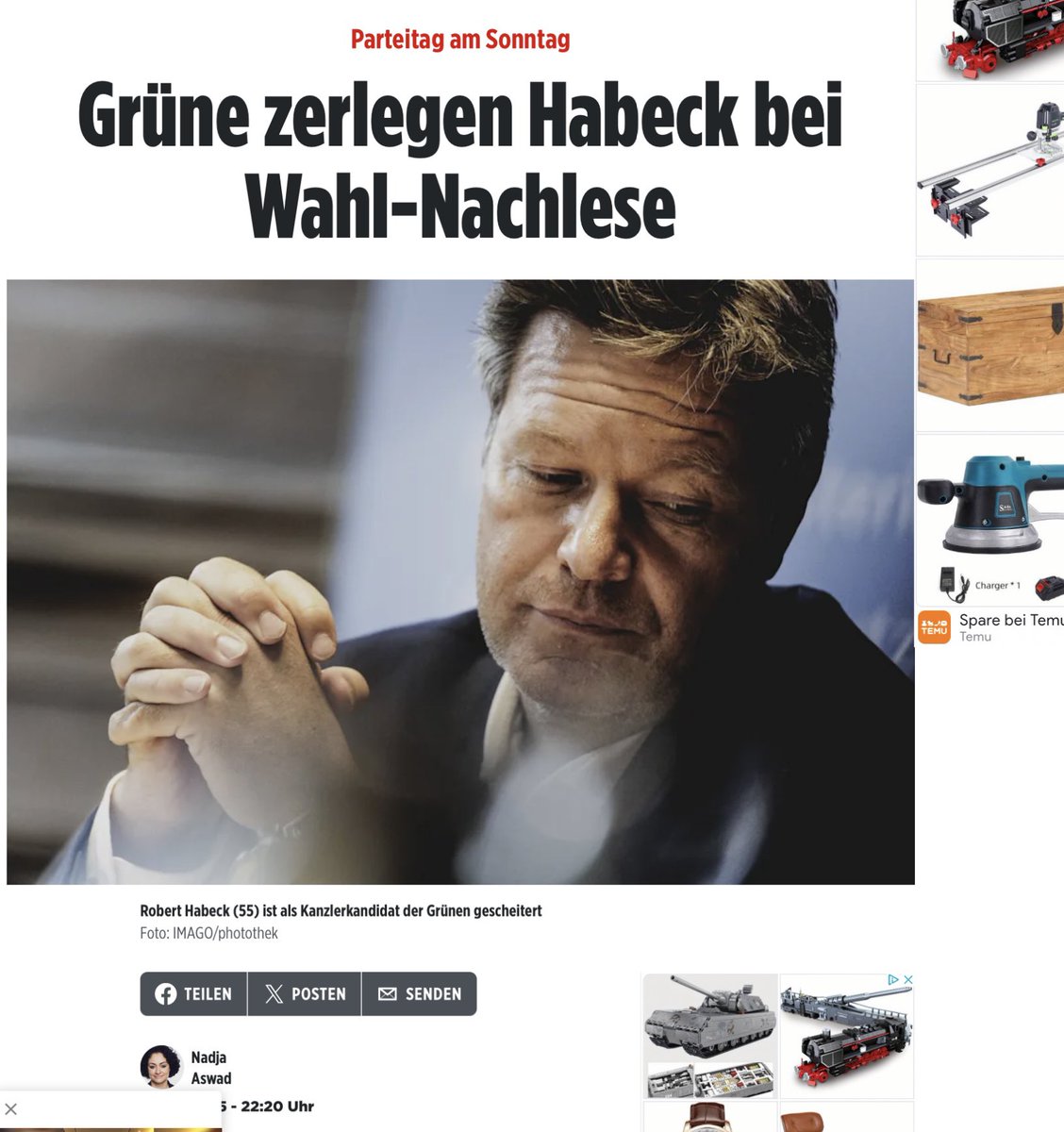 Angelika Musser 💚 (@angelikamusser) on Twitter photo Sagen Sie mal <a href="/marionhorn/">Marion Horn</a> seid Ihr unter die Orakel gegangen. Dieser Artikel stammt von gestern Abend um 22.20 Uhr. Der Parteitag begann heute um 13 Uhr und #Habeck wurde nicht zerlegt. Im Gegenteil. Ist das bei Frau Aswad schon pathologisch? Sagen Sie mal <a href="/marionhorn/">Marion Horn</a> seid Ihr unter die Orakel gegangen. Dieser Artikel stammt von gestern Abend um 22.20 Uhr. Der Parteitag begann heute um 13 Uhr und #Habeck wurde nicht zerlegt. Im Gegenteil. Ist das bei Frau Aswad schon pathologisch?