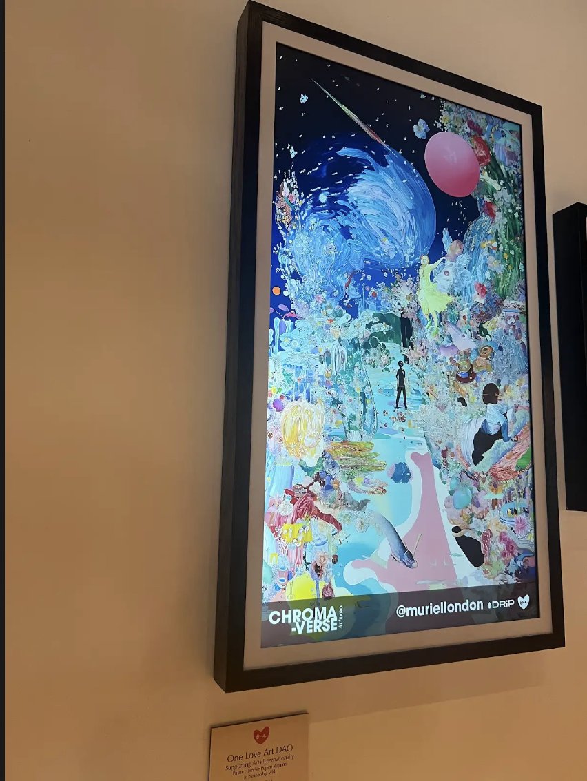 Muriel Lherm (@muriellondon) on Twitter photo ✨ Back in Miami… and it feels like magic! ✨
Thrilled to see my work displayed at South Beach for ChromaVerse ART EXPO: BACK TO COLOR! From Bogotá to Miami, this journey has been a beautiful explosion of color and connection.
Huge thanks to <a href="/Jeni_Pepen/">Jenifer | ONELOVE | NFTNYC2025</a> for making this all ✨ Back in Miami… and it feels like magic! ✨
Thrilled to see my work displayed at South Beach for ChromaVerse ART EXPO: BACK TO COLOR! From Bogotá to Miami, this journey has been a beautiful explosion of color and connection.
Huge thanks to <a href="/Jeni_Pepen/">Jenifer | ONELOVE | NFTNYC2025</a> for making this all