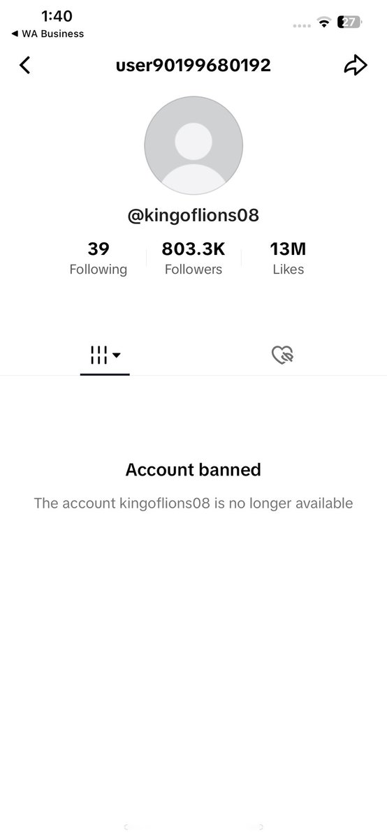lucky93458's tweet photo. @TikTokSupport @TikTokSupport @TikTok My account (@kingoflions08) was WRONGLY banned! Emails are failing. Urgently restore it. #TikTokHelp https://t.co/iCVworiGNW