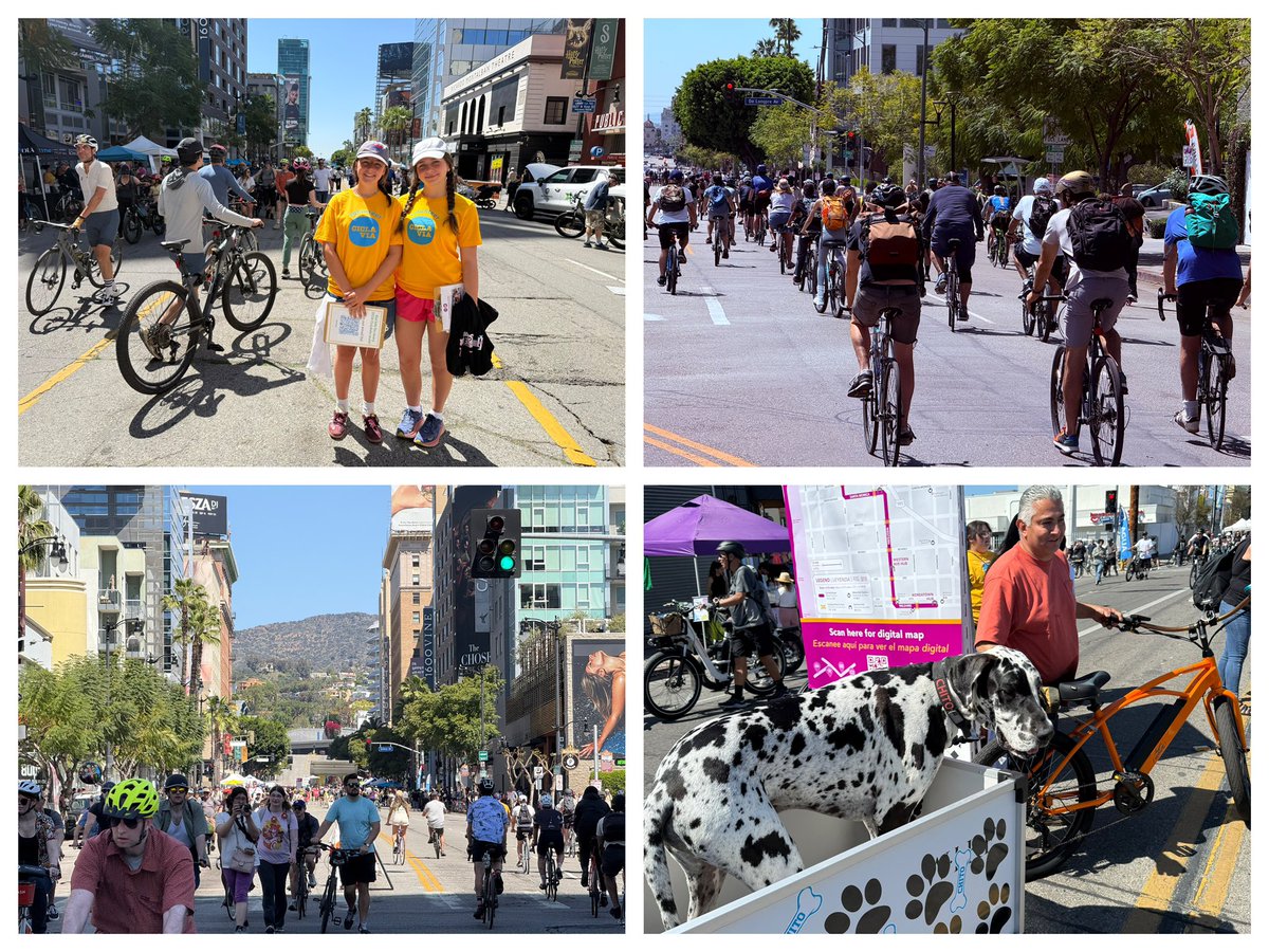 Who doesn’t love when <a href="/CicLAvia/">CicLAvia</a> turns our public streets into public parks!
#CicLAvia #openstreets #streetsforpeople #safestreets #hollywood #koreatown